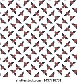 Seamless vector pattern in geometric ornamental style