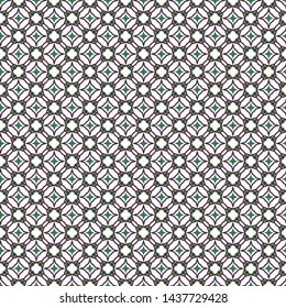 Seamless vector pattern in geometric ornamental style