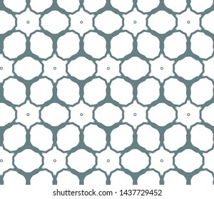 Seamless vector pattern in geometric ornamental style