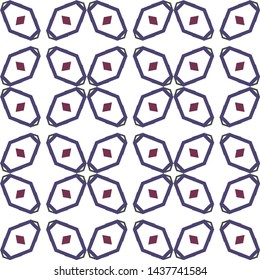 Seamless vector pattern in geometric ornamental style