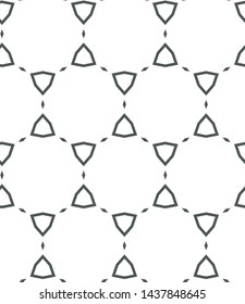 Seamless vector pattern in geometric ornamental style