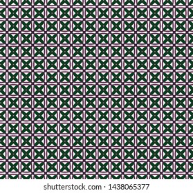 Seamless vector pattern in geometric ornamental style