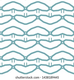 Seamless vector pattern in geometric ornamental style