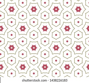Seamless vector pattern in geometric ornamental style