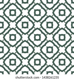 Seamless vector pattern in geometric ornamental style