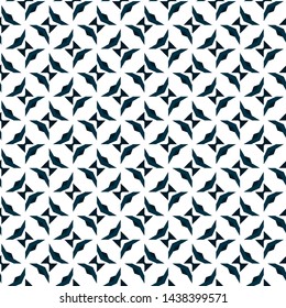 Seamless vector pattern in geometric ornamental style