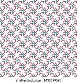 Seamless vector pattern in geometric ornamental style