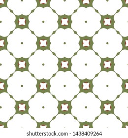 Seamless vector pattern in geometric ornamental style