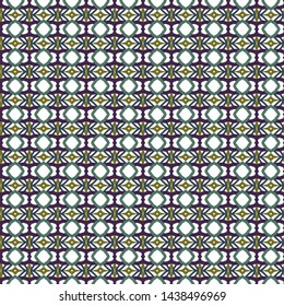 Seamless vector pattern in geometric ornamental style