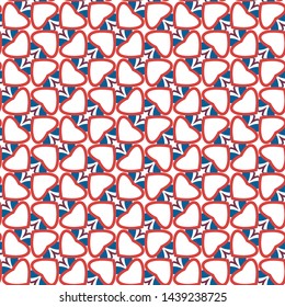 Seamless vector pattern in geometric ornamental style