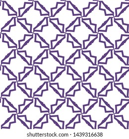 Seamless vector pattern in geometric ornamental style