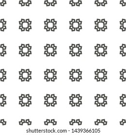 Seamless vector pattern in geometric ornamental style