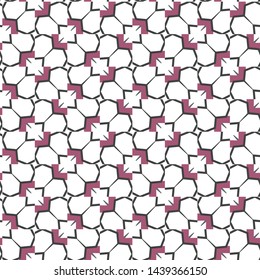 Seamless vector pattern in geometric ornamental style