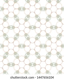 Seamless vector pattern in geometric ornamental style