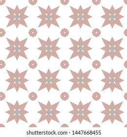 Seamless vector pattern in geometric ornamental style