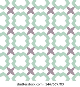 Seamless vector pattern in geometric ornamental style