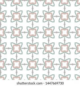 Seamless vector pattern in geometric ornamental style