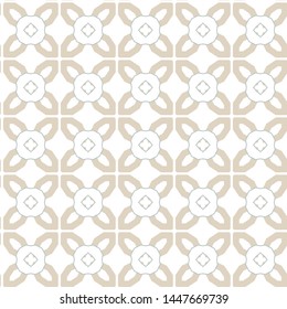 Seamless vector pattern in geometric ornamental style