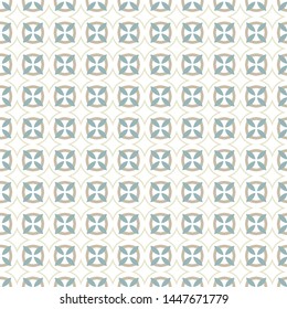 Seamless vector pattern in geometric ornamental style