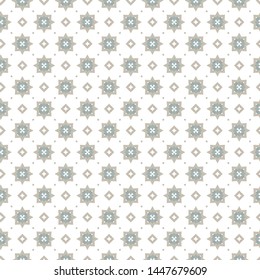 Seamless vector pattern in geometric ornamental style