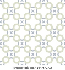 Seamless vector pattern in geometric ornamental style