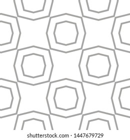 Seamless vector pattern in geometric ornamental style