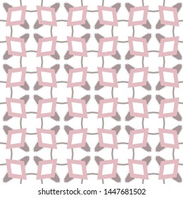Seamless vector pattern in geometric ornamental style