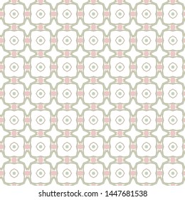 Seamless vector pattern in geometric ornamental style