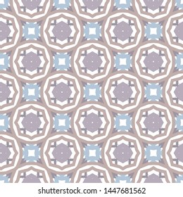 Seamless vector pattern in geometric ornamental style