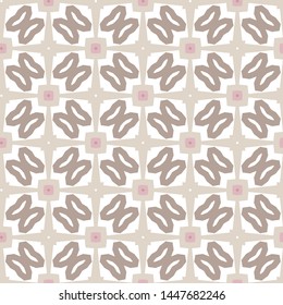 Seamless vector pattern in geometric ornamental style