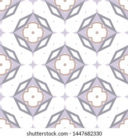 Seamless vector pattern in geometric ornamental style