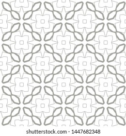 Seamless vector pattern in geometric ornamental style