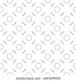 Seamless vector pattern in geometric ornamental style