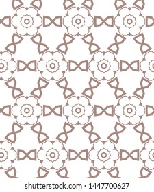 Seamless vector pattern in geometric ornamental style