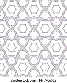 Seamless vector pattern in geometric ornamental style
