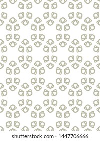 Seamless vector pattern in geometric ornamental style
