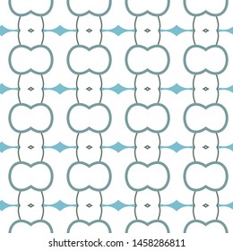 Seamless vector pattern in geometric ornamental style
