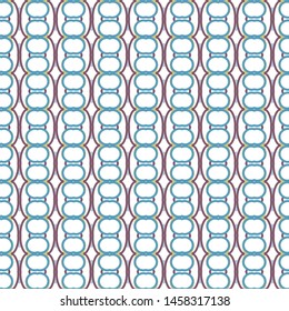 Seamless vector pattern in geometric ornamental style