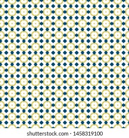 Seamless vector pattern in geometric ornamental style