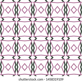 Seamless vector pattern in geometric ornamental style