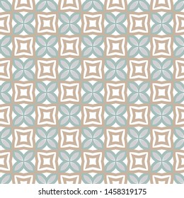 Seamless vector pattern in geometric ornamental style
