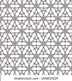 Seamless vector pattern in geometric ornamental style