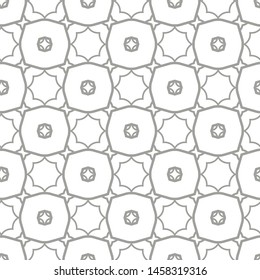 Seamless vector pattern in geometric ornamental style