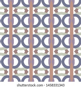 Seamless vector pattern in geometric ornamental style