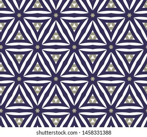 Seamless vector pattern in geometric ornamental style