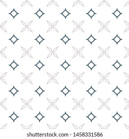 Seamless vector pattern in geometric ornamental style