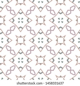 Seamless vector pattern in geometric ornamental style