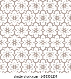 Seamless vector pattern in geometric ornamental style