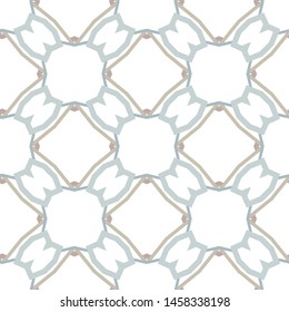 Seamless vector pattern in geometric ornamental style