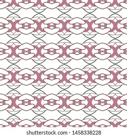 Seamless vector pattern in geometric ornamental style